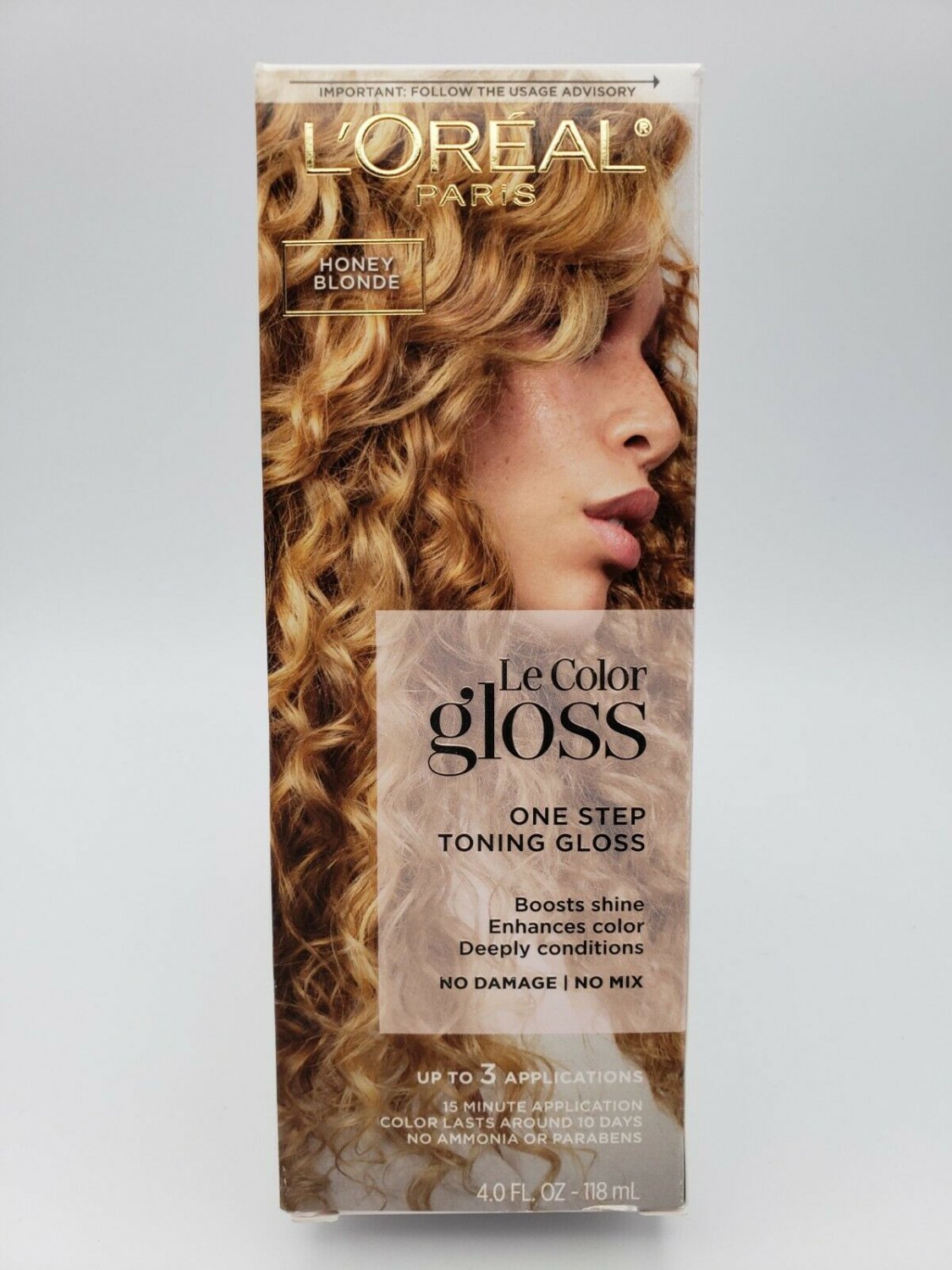 L'Oreal Paris Le Color Gloss One Step InShower Toning Gloss Honey