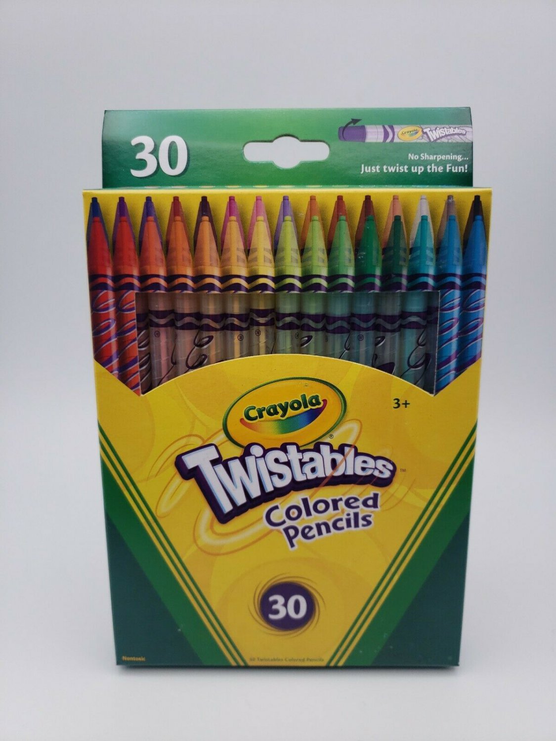 Crayola Twistables Colored Pencil Set, Gift Ages 3+ 30 Count