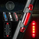 15 Lumens Portable USB Rechargeable Bike Tail Light 4 Modes