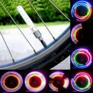 2pcs 5 LED Bike Bicycle Wheel Tire Valve Cap Spoke with Flash Light Neon Lamp