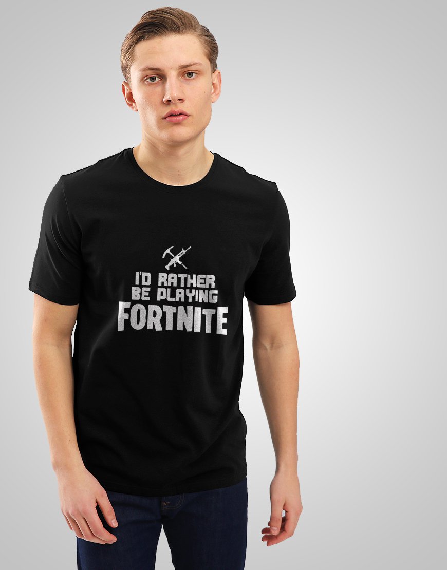 New I'd rather be playing Fortnite Epic Gamers Custom T shirt Size S to 5XL