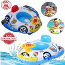 Swimming Ring Steering Wheel Inflatable Float Seat Boat Swim Pool Toys Baby Kids