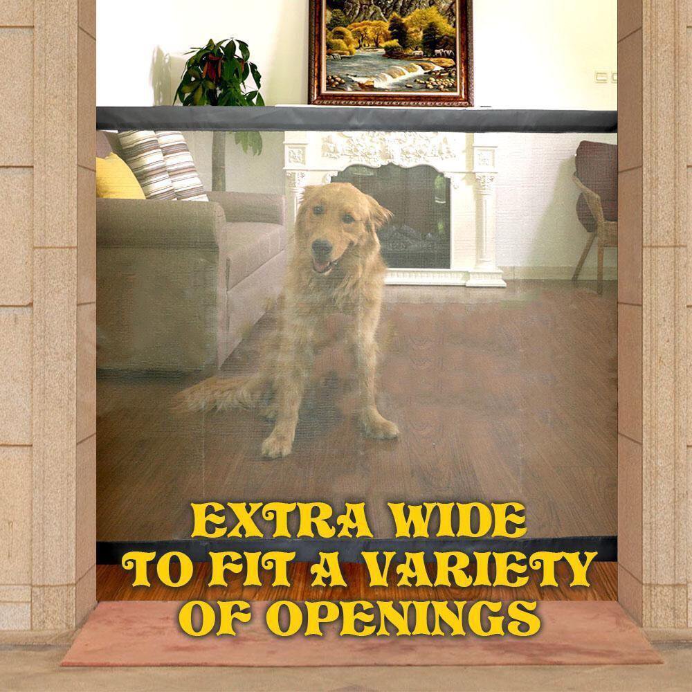 Mesh Magic Pet Dog Gate Safe Guard And Install Anywhere Pet Safety Enclosur