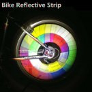 Bicycle Spokes Reflective Strips Radiation Reflector Flame Wheel Wire Luminous Warning Stickers