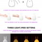METOO SILICONE LAMP USB CHARGING 7COLOR BEDSIDE LAMP CHILDREN'S SLEEPING LAMP ADJUSTABLE NIGHT LIGHT
