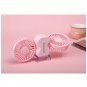 Couple Mini Fan USB Charging Double Motor Folding With Night Light Electric Fan