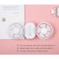 Couple Mini Fan USB Charging Double Motor Folding With Night Light Electric Fan