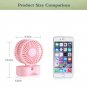 Couple Mini Fan USB Charging Double Motor Folding With Night Light Electric Fan
