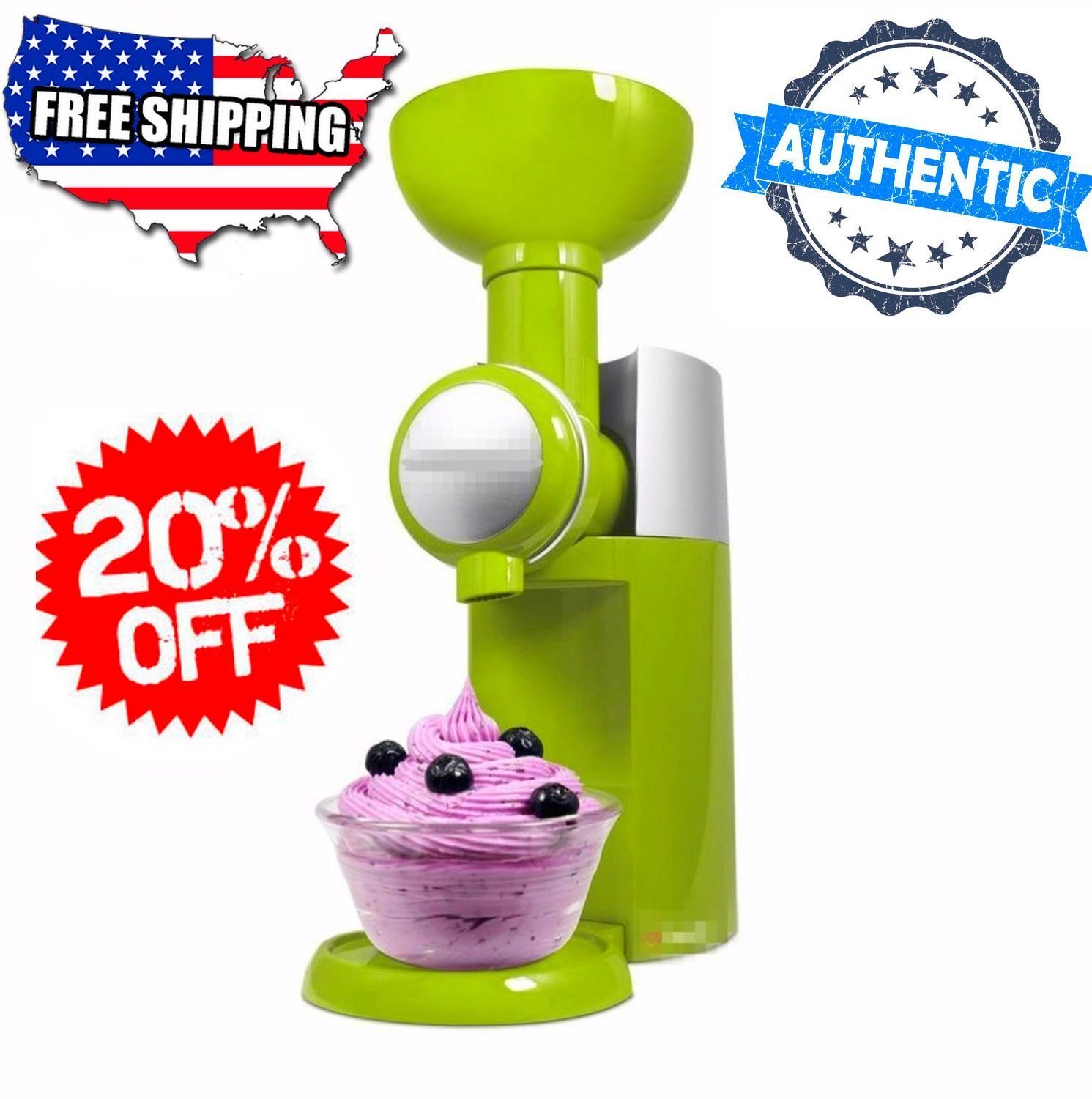 Automatic Frozen Fruit Dessert Machine Ice Cream Maker Fun summer