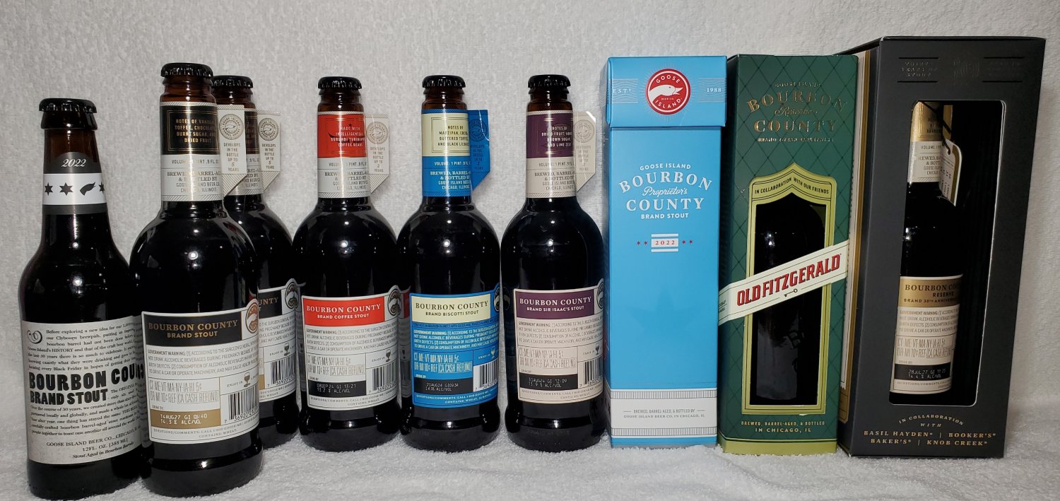 Goose Island Bourbon County 2022 Variants Full Set [9]