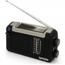 IGadgitz Dynamo Wind Up, Solar, & USB Rechargeable Portable AM/FM Radio