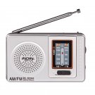 Slim Portable Pocket AM/FM Radio Telescopic Antenna Battery Powered Receiver
