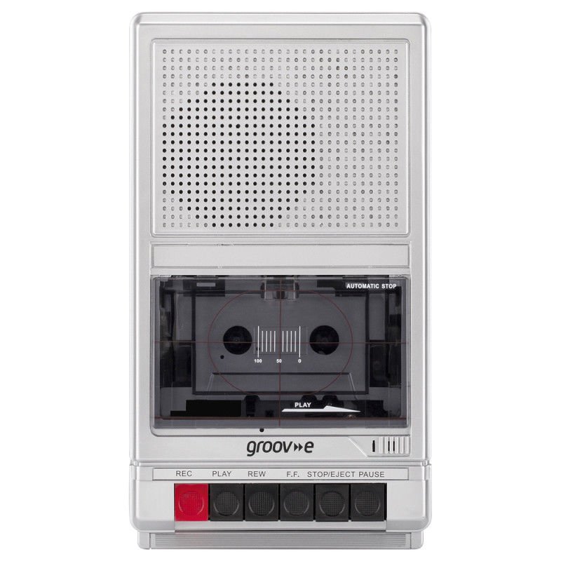 Groove Shoebox Cassette Player and Recorder Vintage Style