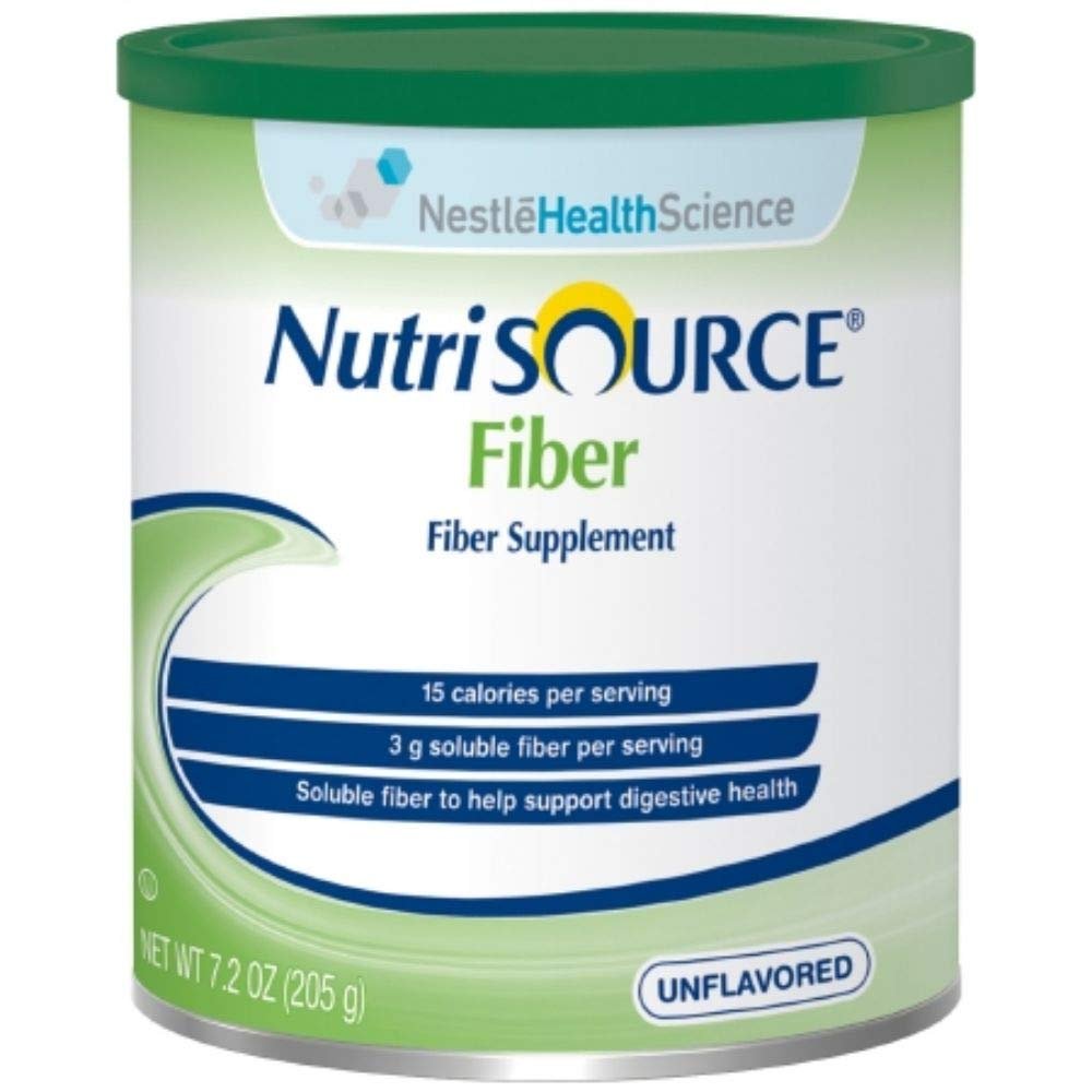 Nutrisource Fiber Unflavored Powder Supplement 7.2 oz. Canister, Pack of 4
