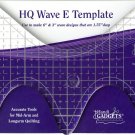 HandiQuilter Wave Ruler E 3 Inch & 6 Inch Longarm Template