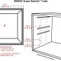 ArtBin 6855SC Super Satchel Cube - Pre-Drilled Holes, 6 Rail Set, Customizable, White