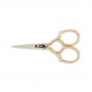 Gingher Gold-Handled Epaulette Embroidery Scissors - 3 1/2in
