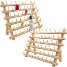60 Spools Wooden Thread Rack/Thread Holder Organizer with Hanging Hooks (2 packs) 60 Spools Wooden Thread Rack/Thread Holder Organizer with Hanging Hooks (2 packs)