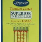 Superior Threads - Topstitch Titanium Coated Sewing Needles #100/16