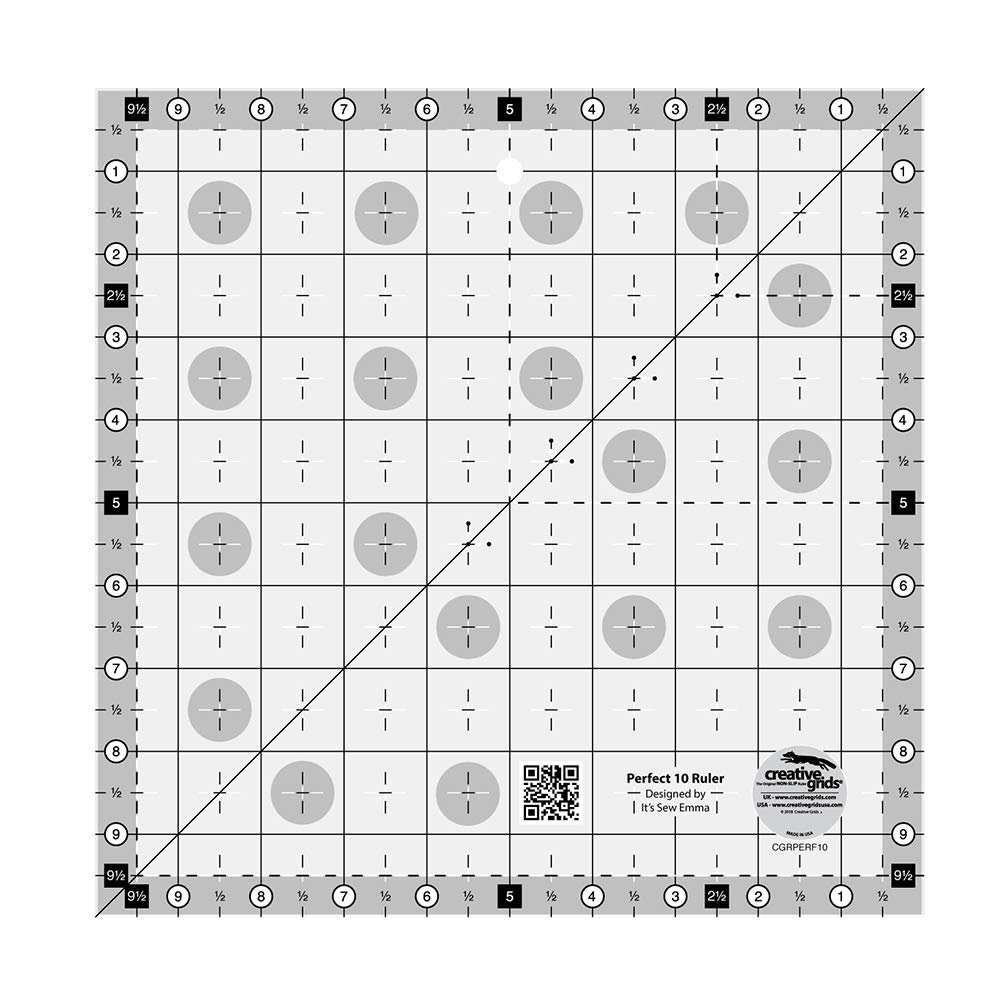 Creative Grids Perfect 10 Quilting Ruler &acirc;�� CGRPERF10