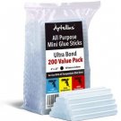 Mini Hot Glue Sticks4" and 0.27 Diameter - Compatible with Most Glue Guns (HUGE BULK PACK OF 200)