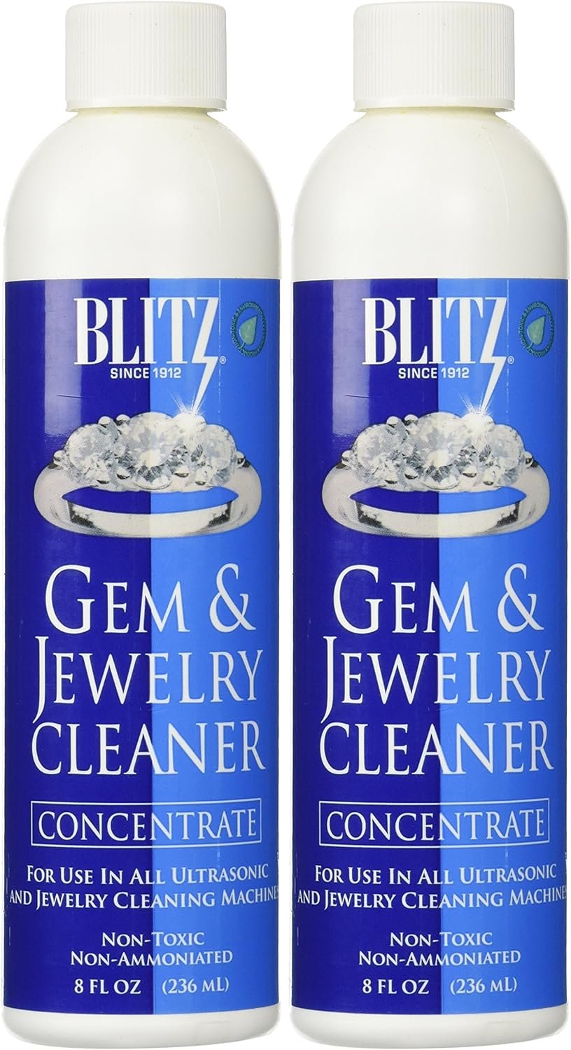 Blitz Gem & Jewelry Cleaner Liquid Concentrate 8oz (Pack of 2)