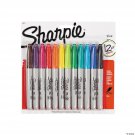 Sharpie Fine Point Permanent Marker,Assorted Classic,12-Count