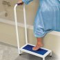 Bath and Shower Step Stool with Handle - Supports up to 500 lbs.