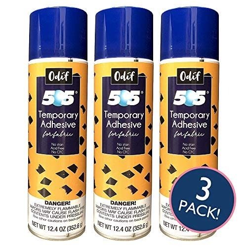 Odif USA 505 Spray & Fix Temporary Fabric Adhesive 12.4oz (3 Packs)