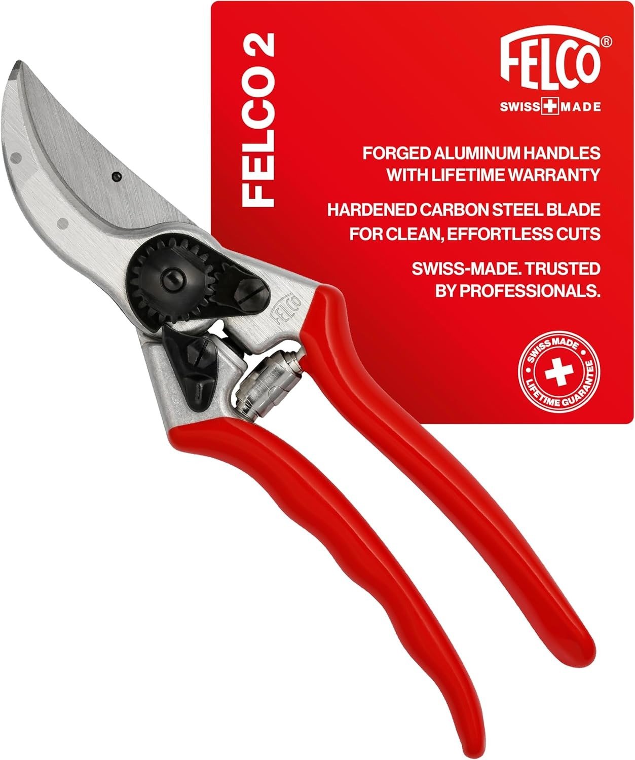 Felco F2 Pruning Shears &acirc;�� 9.25in Swiss-Made Garden Clippers for Professional Pruning
