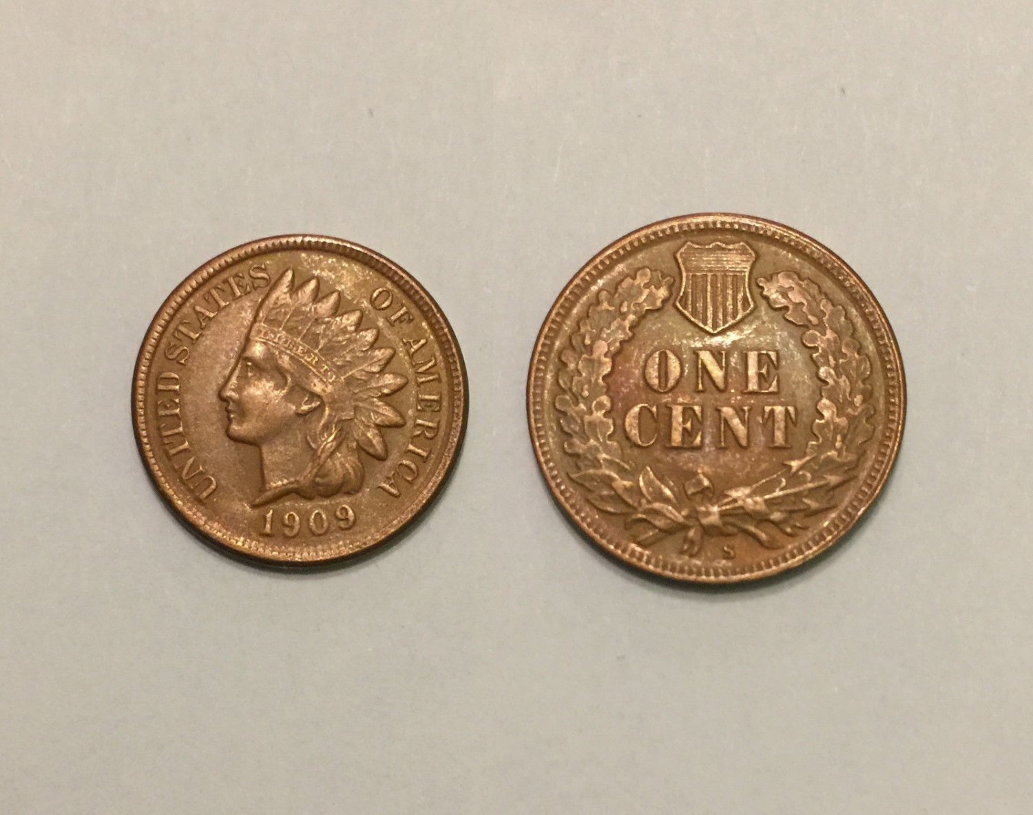 Souvenir USA Indian Head 1909 S Small Cent - Free Shipping