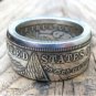 Morgan Dollar Coin Ring Silver Plated Eagle Hand Made Item