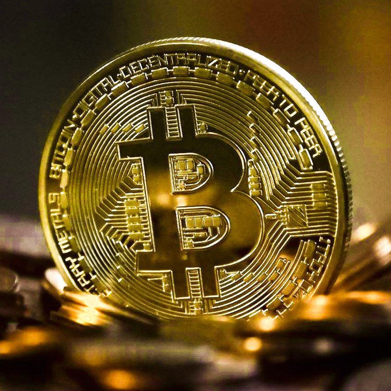 Souvenir Gold Plated Bitcoin Hand made Item Gift Coin - FREE SHIPPING
