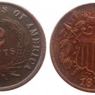 Souvenir USA Twoo Cent 1872 Copper - Free Shipping