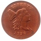Souvenir USA 1796 Liberty Cup Half Cent Copper - Free Shipping