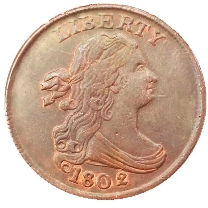 Souvenir USA 1802 Draped Bust Half Cent  Copper - Free Shipping