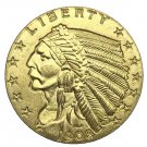 Souvenir 1908 Indian Head Gold Plated $2.50 Quarter Eagle - FREE SHIPPING