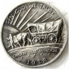Souvenir USA 1938 S Oregon Commemorative Silver Plated Half Dollar - Free Shipping