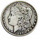 Souvenir 1897 O Morgan Dollar Silver Plated Comemmorative Hand Made Coin - Free Shipping