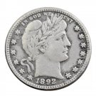 Souvenir USA Barber Quarter Dollars 1892 S - FREE SHIPPING