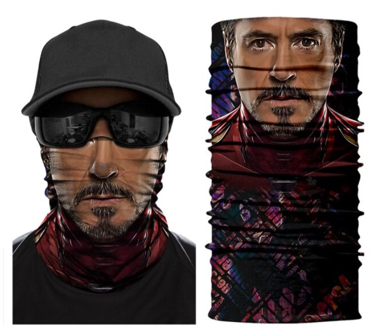 Avengers Iron Man Anthony Edward Tony Stark Bandana Scarf Mask Biker Mask Baraclava Free Shipping
