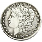 Souvenir 1879 CC Morgan Dollar Silver Plated Hand Made Coin - Free Shipping
