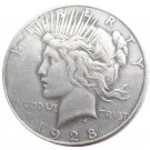 Souvenir 1928 Peace Dollar Silver Plated Hand Made Coin - Free Shipping