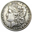 Souvenir 1887 O Morgan Dollar Silver Plated Hand Made Coin - Free Shipping