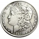 Souvenir 1878 Morgan Dollar Silver Plated Hand Made Coin - Free Shipping