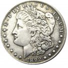 Souvenir 1892 Morgan Dollar Silver Plated Hand Made Coin - Free Shipping