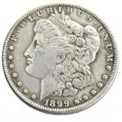 Souvenir 1899 Morgan Dollar Silver Plated Hand Made Coin - Free Shipping