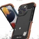 Aluminum-Wood Luxary Iphone Case 11 / 12 / 13 / Mini/ Pro/ ProMax Free Shipping