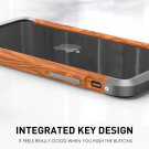 High Quality Aluminum-Wood Luxary Iphone Case 11 / 12 / 13 / Mini/ Pro/ ProMax Free Shipping