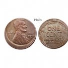 1946 S Lincoln Penny Small Cent Error with An Off Center - FREE SHIPPING
